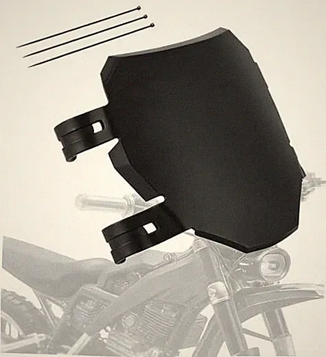 Black Front License Number Plate for Electric Dirt Bike, Universal Fit
