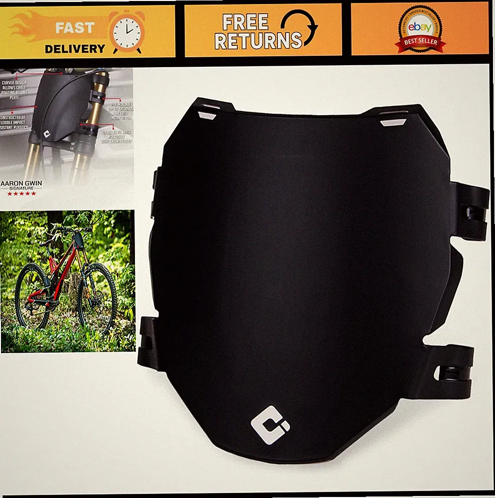 Downhill Bike Number Plate - Adjustable, Lightweight, Black - Perfect for Racing