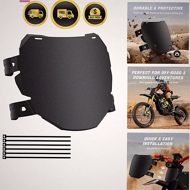 Downhill Electric Bike Number Plate Fit for Q20, S1/S2/Y1/RX, X1S/X/X2,MX3/MX...