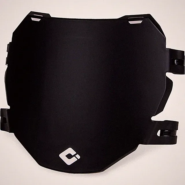 Downhill Number Plate, Ag, Black