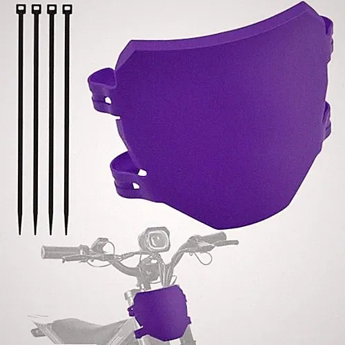 Front Number Plate for Ebike & Dirt Bike, Replacement Plate Compatible Purple