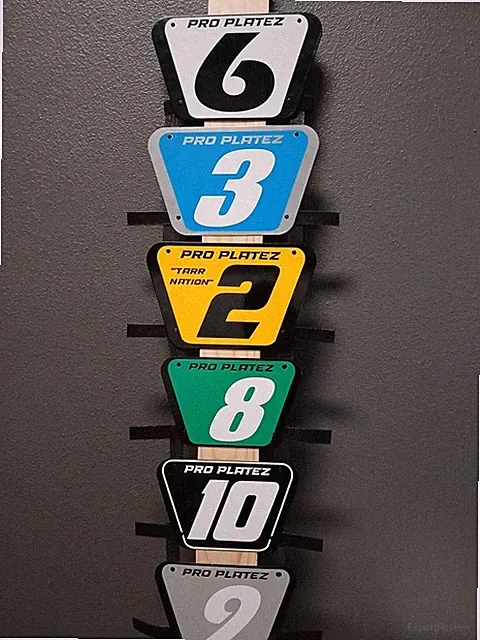 PRO PLATEZ BMX Racing Number Plate ALUMINUM