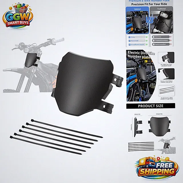 Quick Install Universal Electric Bike Number Plate for Q20, RX & More Models