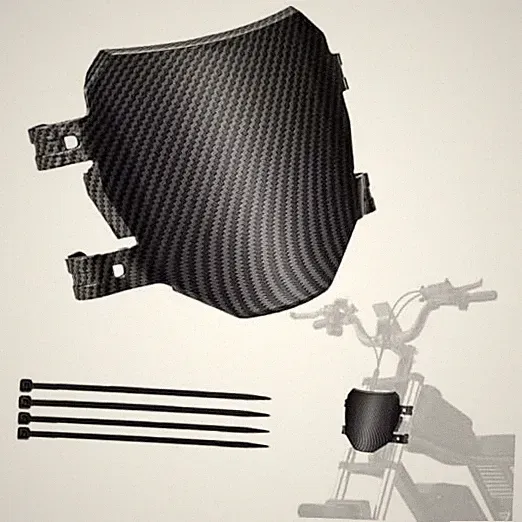 Universal Front Number Plate for Ebike and Dirt Bike, Compatible Carbon fiber